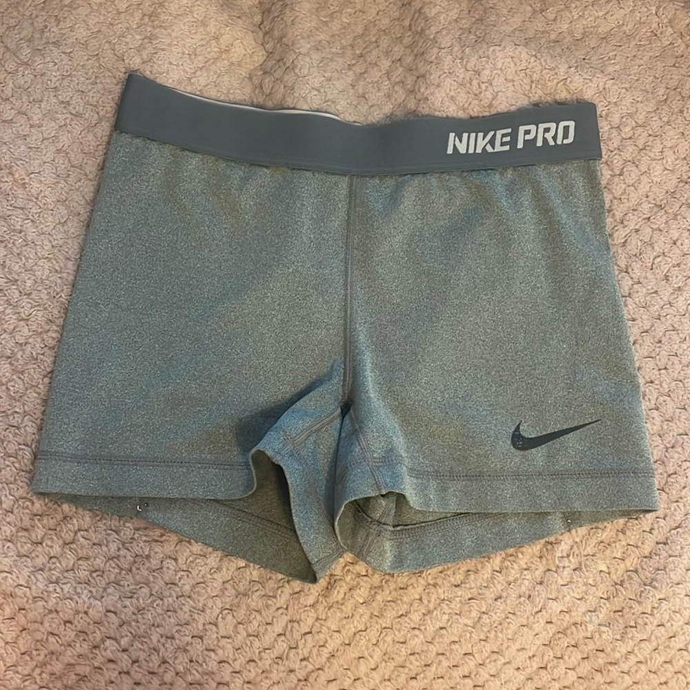 Grey Nike Pro Shorts
